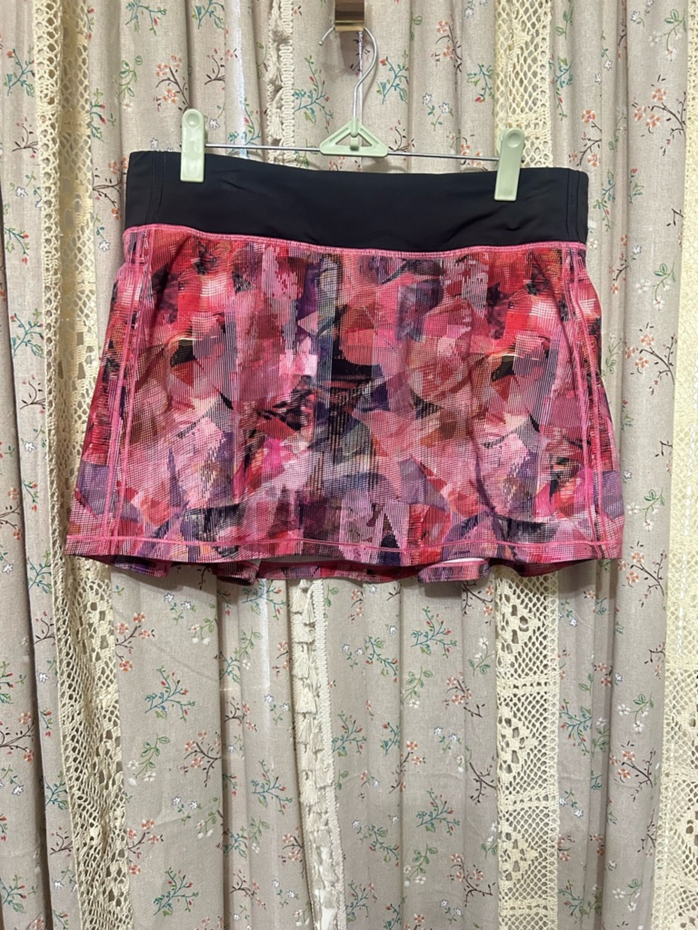 Lululemon Pace Rival Skirt Sun Dazed Multi Pleated Tennis Skort Size 8
